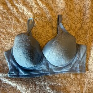 Powdered Blue Auden Long Line Bra